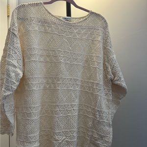 Cream sweater plus size Adrian Jordan NWT 3X